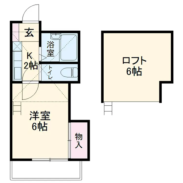 サザンハイツ 2階階 間取り