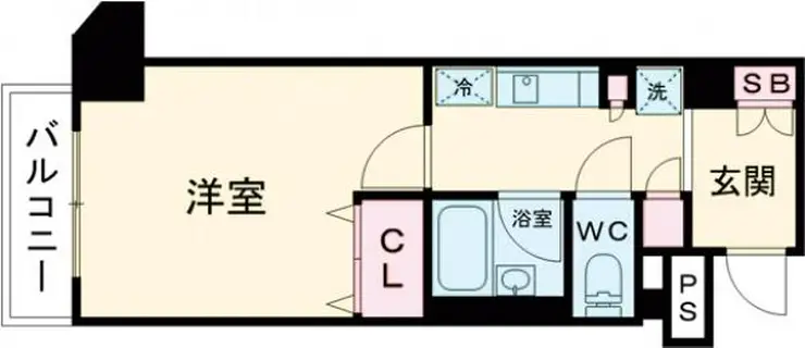 スカイコート新小岩 13階階 間取り