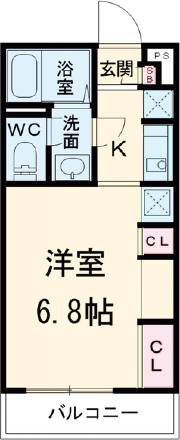 リブリ・AREMANA(1K/2階)の間取り写真