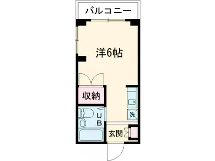 フォーレスト・リバーⅡ(ワンルーム/1階)の間取り写真