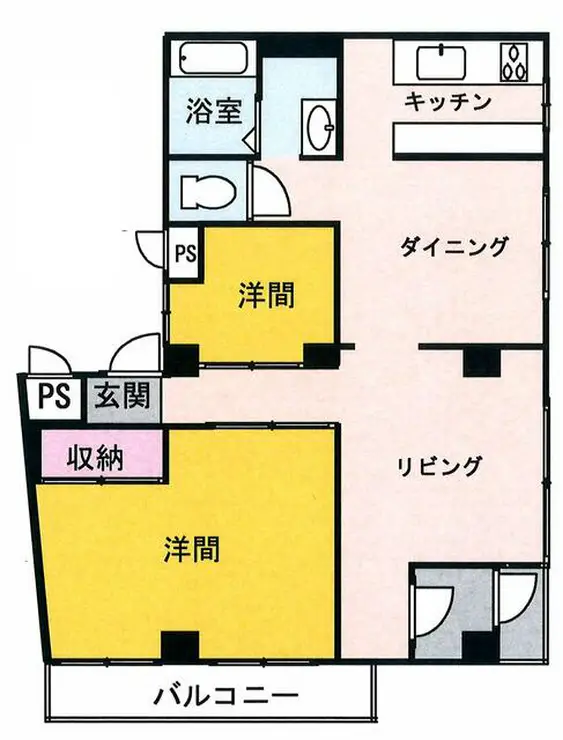 プライム伊藤 3階階 間取り