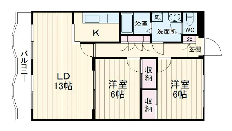 プロヴァンス 5階階 間取り