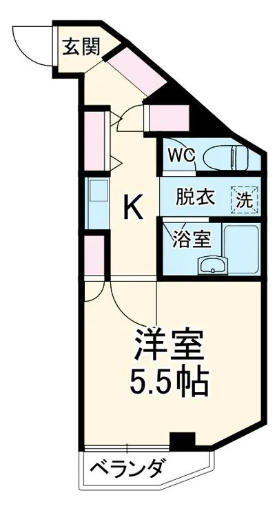 クレセントくすのき台 3階階 間取り