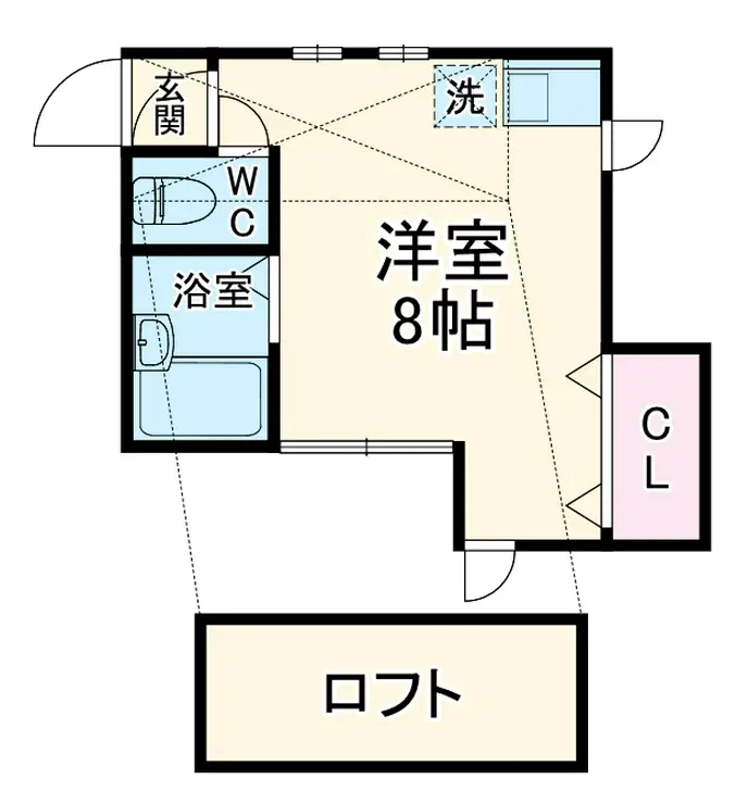 スマートコンパクト溝の口 2階階 間取り