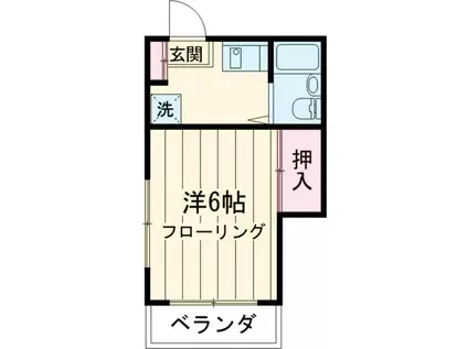 メゾンアイラ(1K/2階)の間取り写真