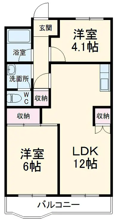 サンヴェール 5階階 間取り