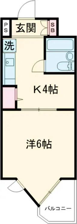 ヘリオス378立川 3階階 間取り