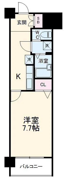 ドミール所沢II 6階階 間取り