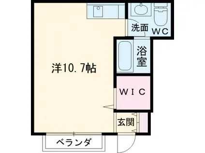 ステップ柴崎(1K/1階)の間取り写真