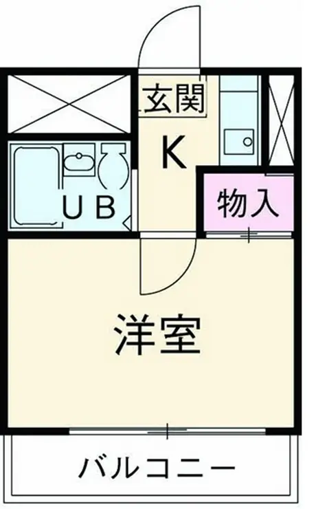 河野ハイツ 3階階 間取り