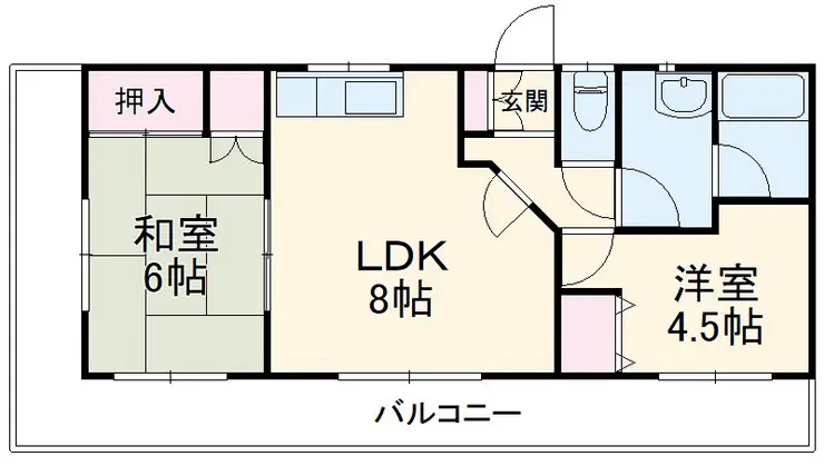 マンションエクセレント 4階階 間取り