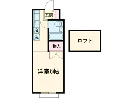 シルキー東林間(ワンルーム/1階)の間取り写真