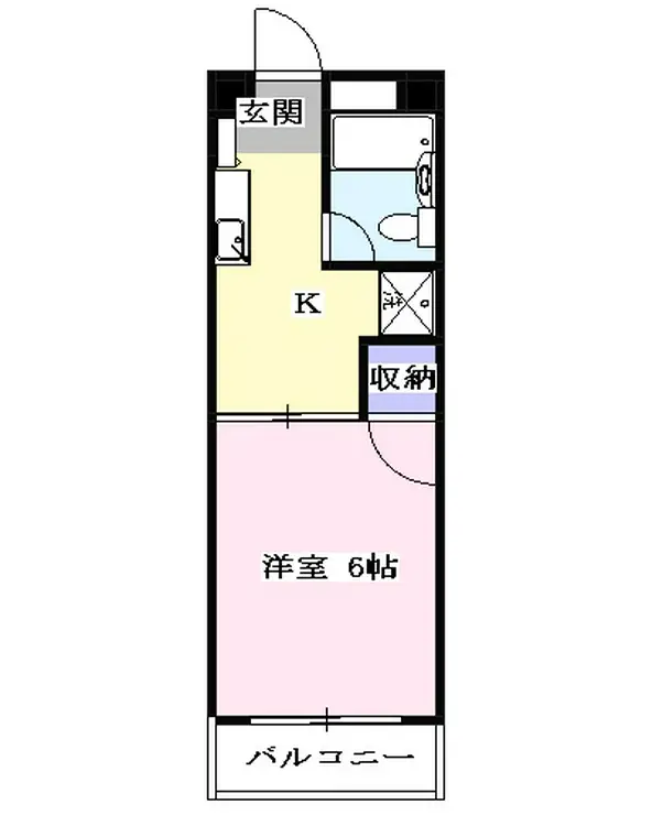 ロータリー所沢ハイツ 3階階 間取り