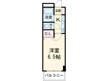 日神パレステージ玉川上水(1K/2階)の間取り写真