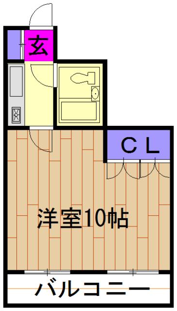ジョイフル座間(2K/4階)の間取り写真