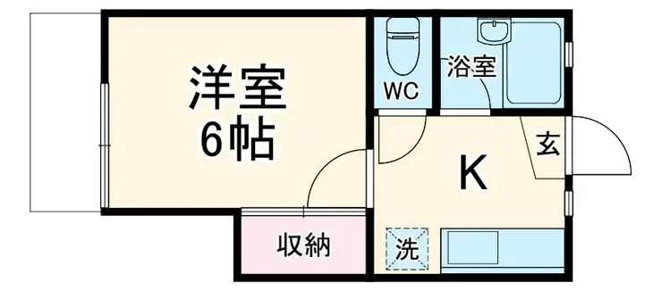 スカイヒル豊町 1階階 間取り