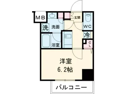 メインステージ立川(1K/5階)の間取り写真