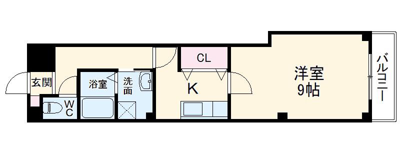 ソフィア円町(1K/5階)の間取り写真