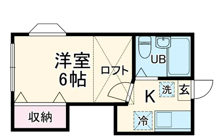 フラワーハイツ 1階階 間取り