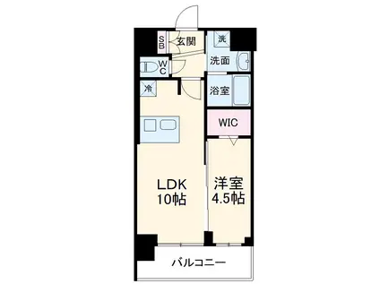 プレデコート西京極(1LDK/5階)の間取り写真