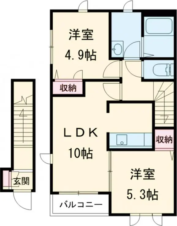 セレッソ国立 2階階 間取り