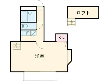 さくら館(1K/2階)の間取り写真