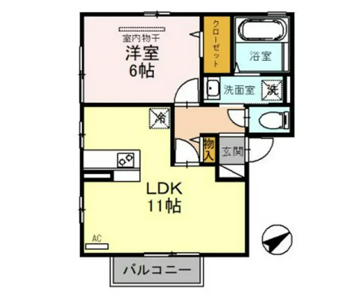 モンソレーユD 2階階 間取り