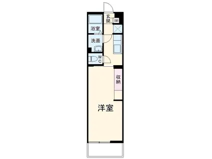 リブリ・ゆずり葉(1K/3階)の間取り写真