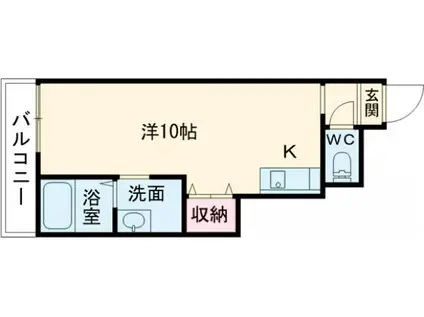 ラ・テラス和泉府中(ワンルーム/1階)の間取り写真