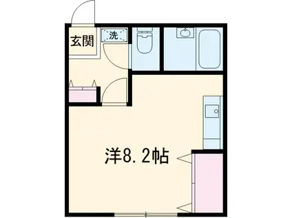 サンライズ西八(ワンルーム/1階)の間取り写真