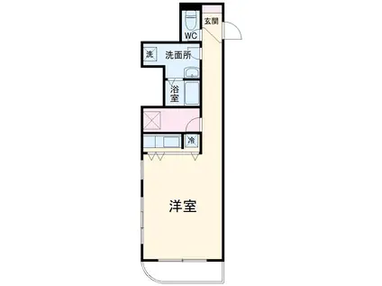 ル・パルク松ヶ枝(ワンルーム/3階)の間取り写真