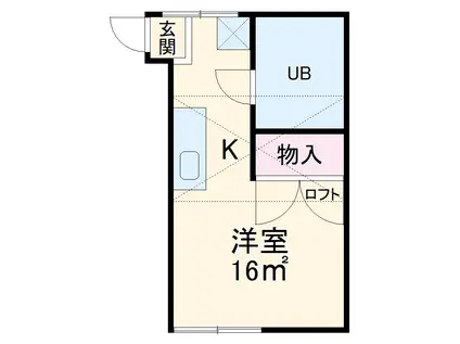 メゾンスカイ堀江(ワンルーム/2階)の間取り写真