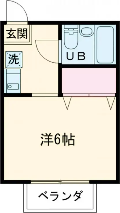 第1ハイアール西調布 2階階 間取り