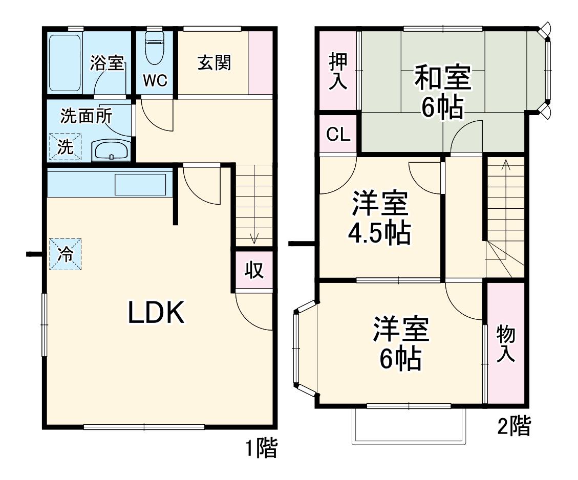 ベルメゾンビュー鷹の巣(3LDK)の間取り写真