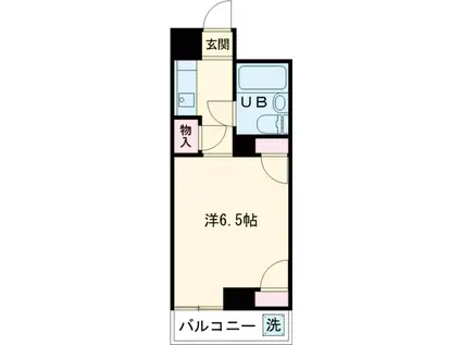京王電鉄京王線 柴崎駅 徒歩2分 4階建 築40年(ワンルーム/3階)の間取り写真