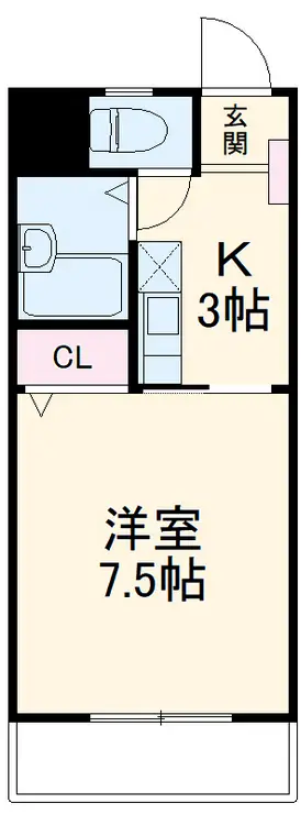 アパートメント カヤ 1階階 間取り