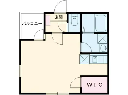 AMBITION立川(ワンルーム/2階)の間取り写真