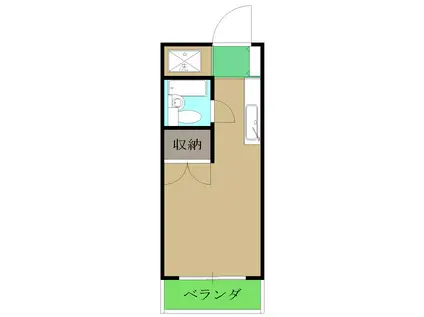 エステートモリヤ(1K/3階)の間取り写真