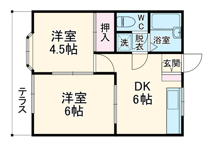 ジュネス 1階階 間取り