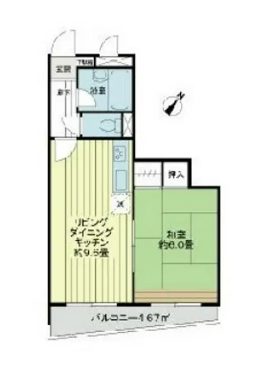 ライオンズマンション八王子めじろ台 6階階 間取り