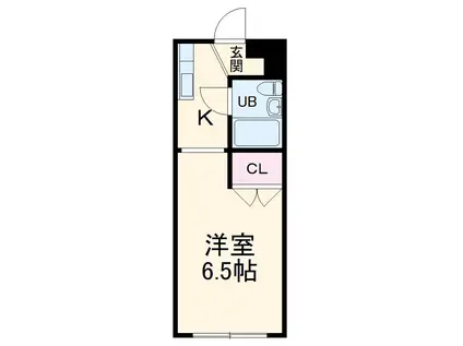 メゾンHASEGAWA(1K/1階)の間取り写真