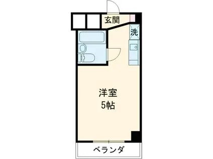 TOP立川(ワンルーム/5階)の間取り写真