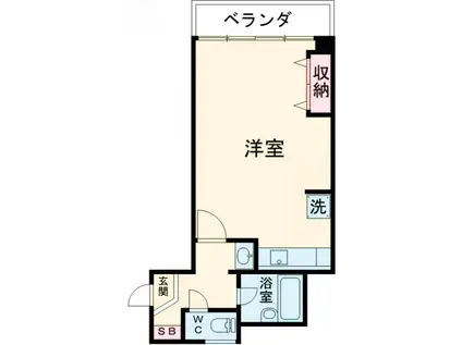 井上ビル(ワンルーム/2階)の間取り写真