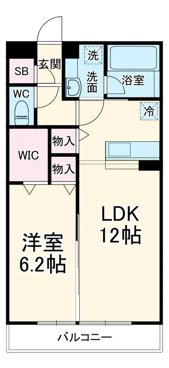 ペアハピネス 1階階 間取り