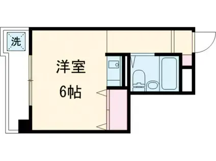 倉林マンション(ワンルーム/2階)の間取り写真