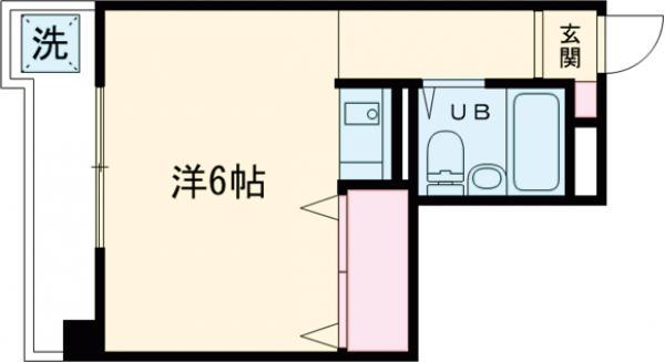 倉林マンション(ワンルーム/4階)の間取り写真