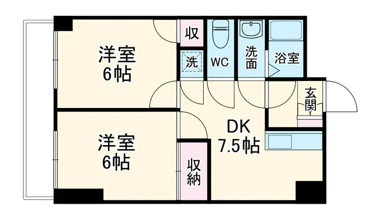 ベルヴィル 4階階 間取り