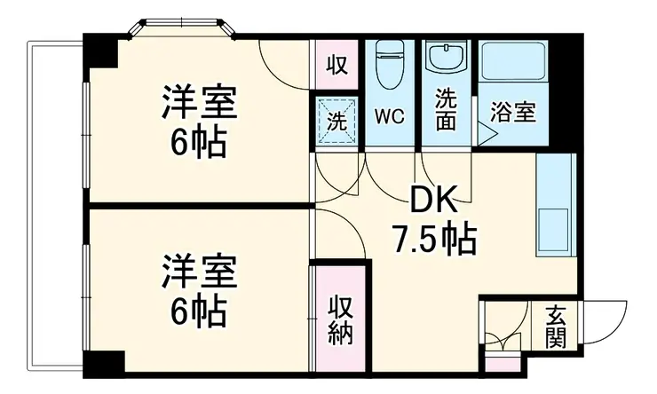 ベルヴィル 5階階 間取り