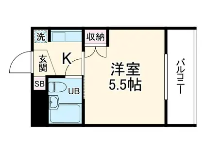 武井ビル(1K/3階)の間取り写真