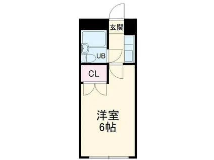 ヨーロピアン243相模大野(1K/1階)の間取り写真